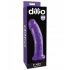 Dillio Purple 8 inches Slim Realistic Dildo - Realistic Dildos & Dongs