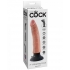 King Cock 7 inches Vibrating Dildo Beige - Realistic