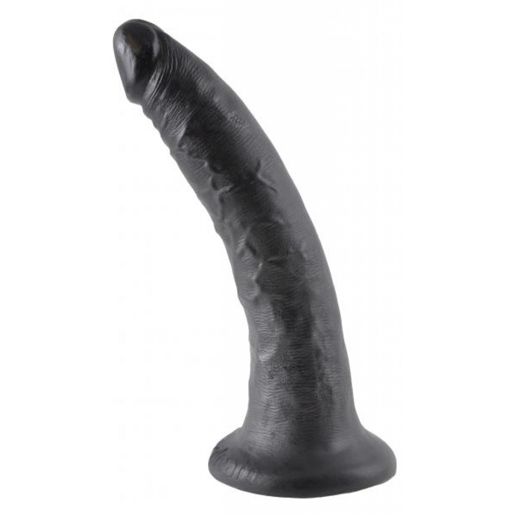 King Cock 7 Inch Dildo - Black - Realistic Dildos & Dongs