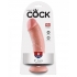 King Cock 8 inches Realistic Dong Beige - Realistic Dildos & Dongs