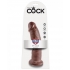 King Cock 9 Inch Dildo Brown - Realistic Dildos & Dongs