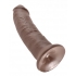 King Cock 9 Inch Dildo Brown - Realistic Dildos & Dongs