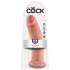 King Cock 10 Inches Dildo Beige - Huge Dildos