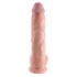 King Cock 10 inches Dildo with Balls Beige - Huge Dildos