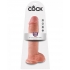 King Cock 11 inches Cock With Balls Beige - Huge Dildos