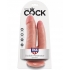 King Cock Double Penetrator Dildo Beige - Double Dildos