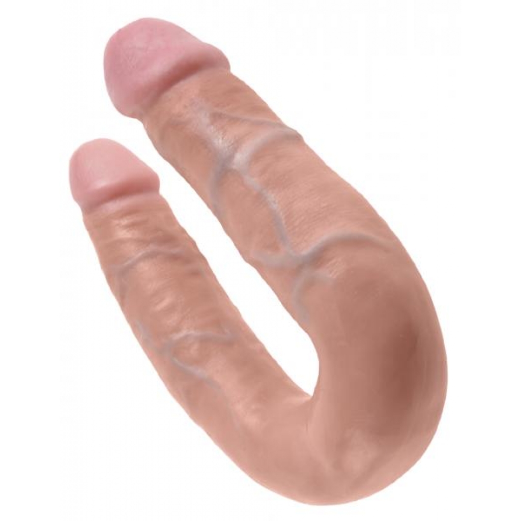 U Shaped Double Trouble Medium - Beige - Double Dildos