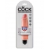 King Cock 6 inches Vibrating Stiffy Beige - Realistic