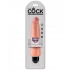 King Cock 8 inches Vibrating Stiffy Beige - Realistic