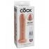 King Cock 7 inches Uncut Dildo Beige - Realistic Dildos & Dongs