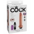 King Cock 7 inches Squirting Dildo Beige - Realistic Dildos & Dongs