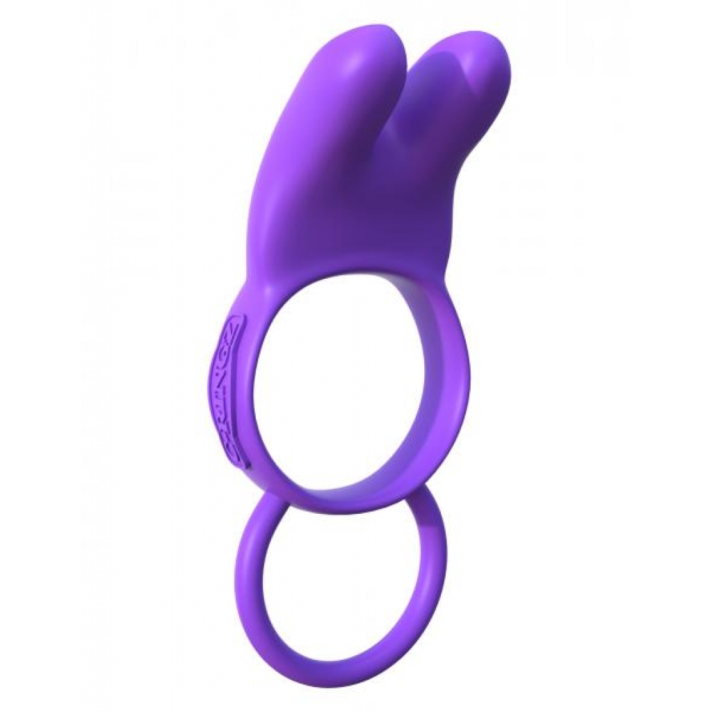 Fantasy C-Ringz Twin Teazer Rabbit Ring Purple - Couples Vibrating Penis Rings