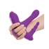 3Some Rock N Ride Silicone Vibrator Purple - Rabbit Vibrators