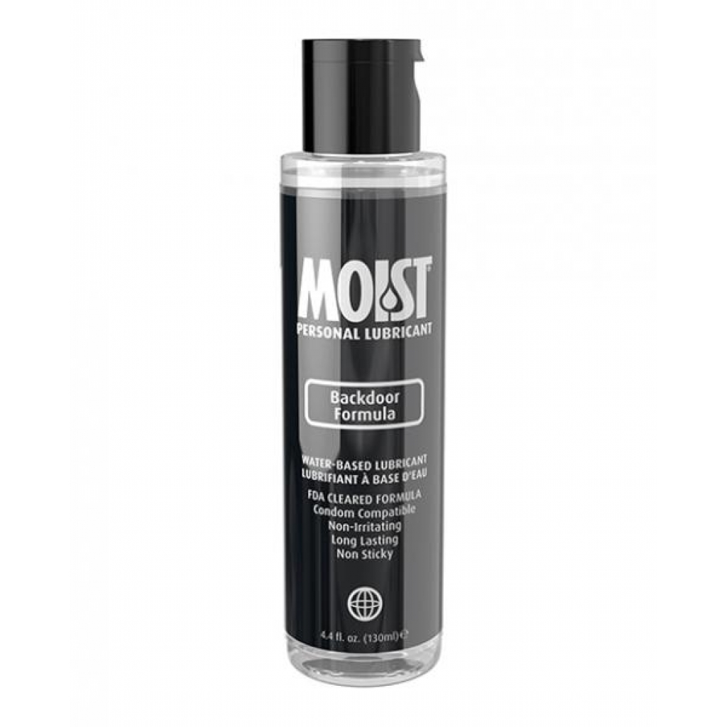 Moist Backdoor Formula Water-based Personal Lubricant - 4.4oz - Anal Lubricants