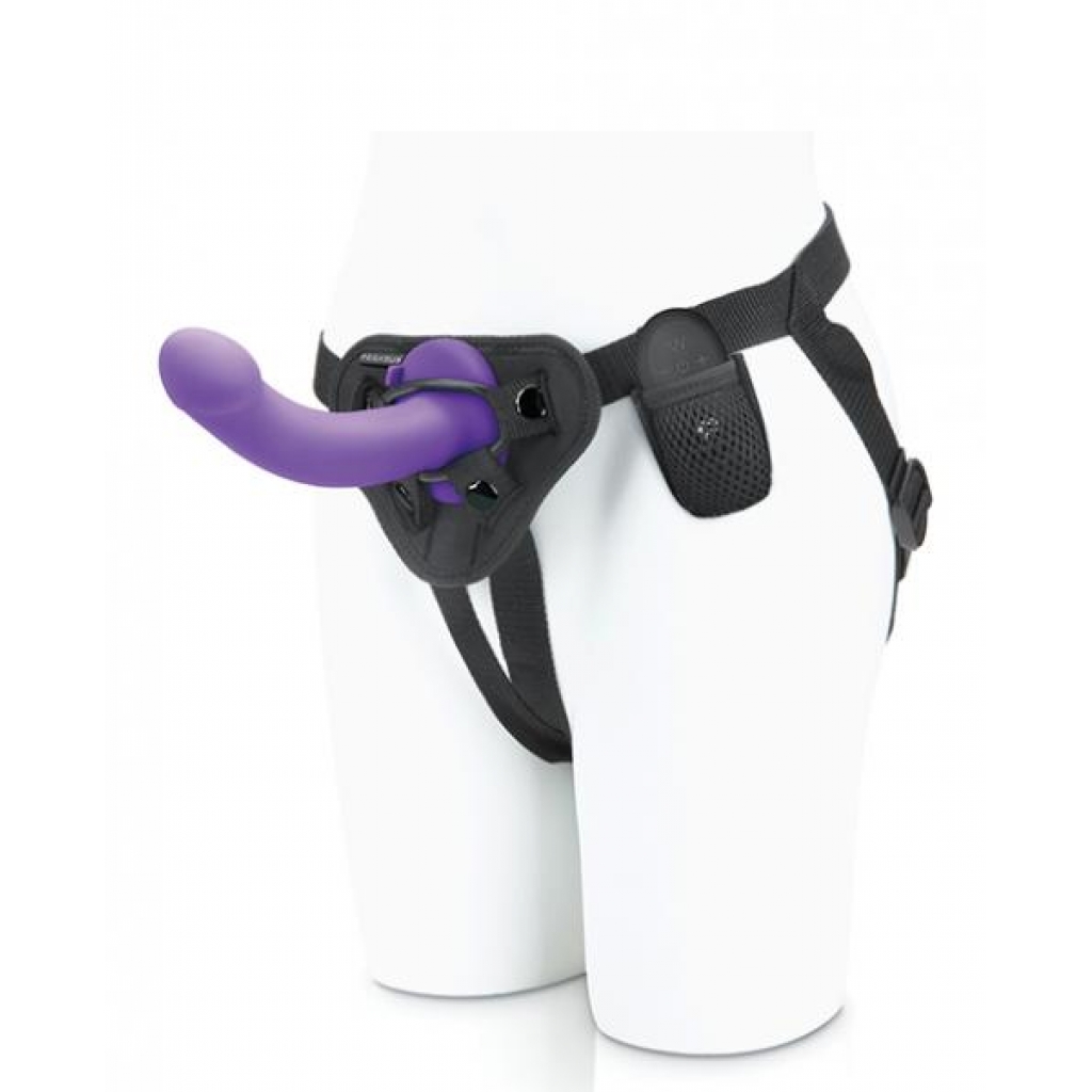 Pegasus 6 Inches Curved Peg Harness & Remote Set - Purple