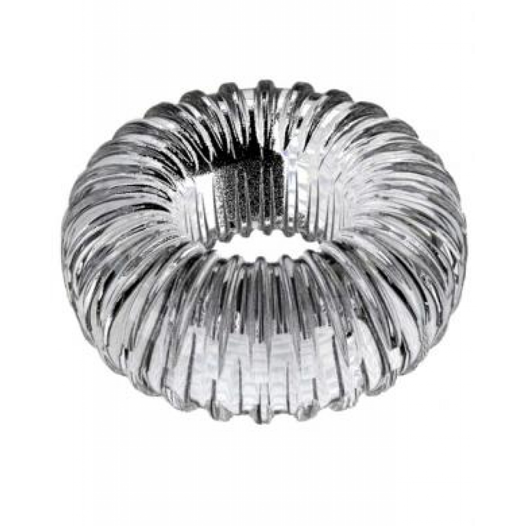 Perfect fit ribbed ring clear - Mens Cock & Ball Gear