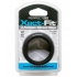 Xact-Fit Cockring 3 Ring Kit M/L Black Silicone - Cock Ring Trios