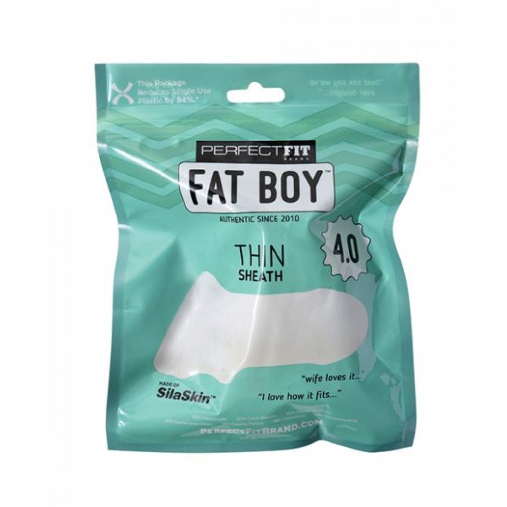 Perfect Fit Fat Boy Thin 4.0 - Clear - Penis Sleeves & Enhancers