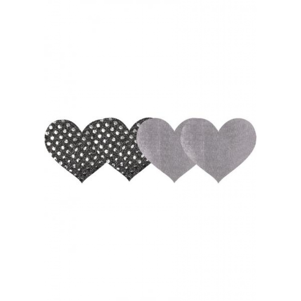 Dark Angel Hearts Pasties Silver - Pasties, Tattoos & Accessories