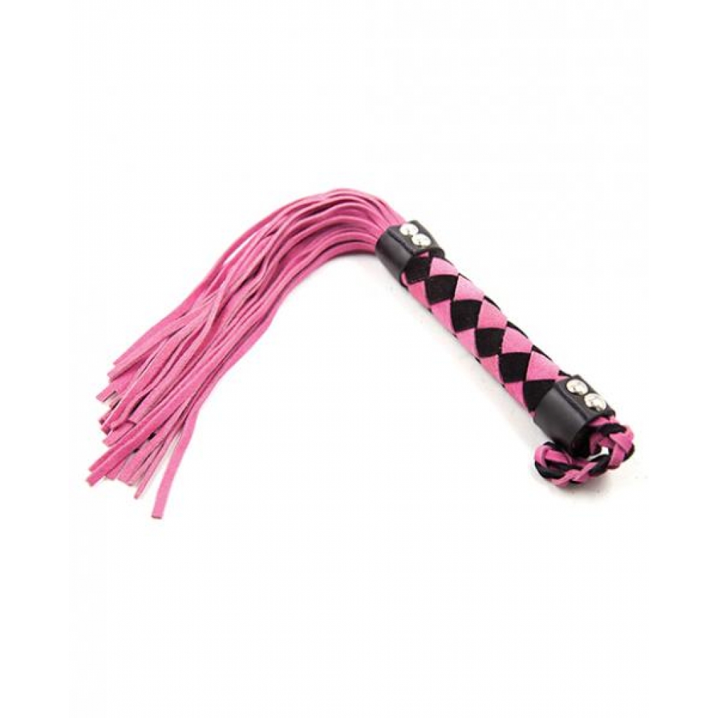 Plesur 15 inches Leather Flogger Pink - Floggers