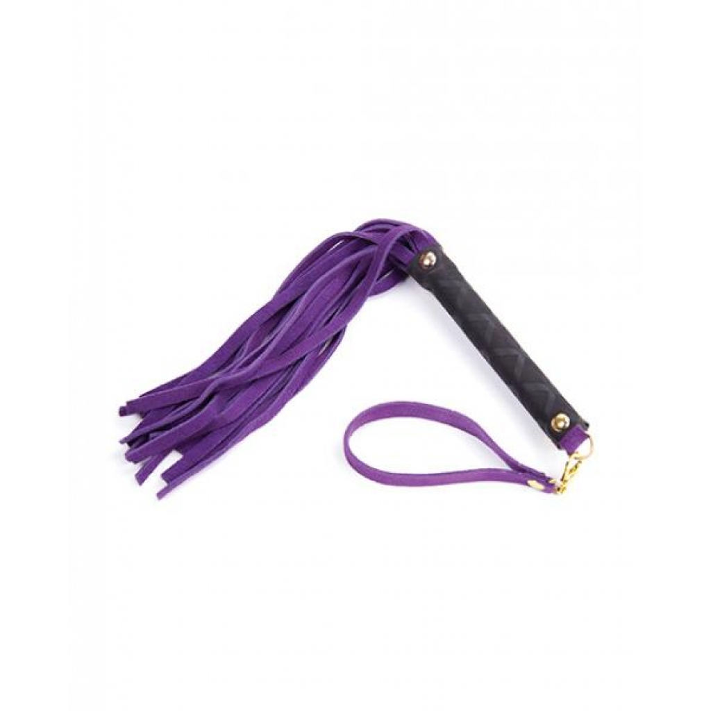 Plesur Mini Leather Flogger - Purple - Floggers