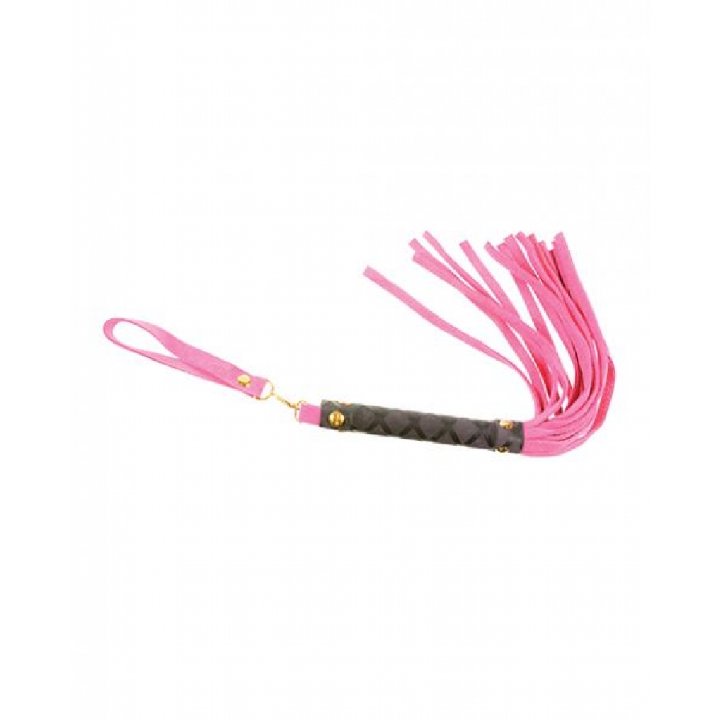 Plesur Mini Leather Flogger - Pink - Floggers