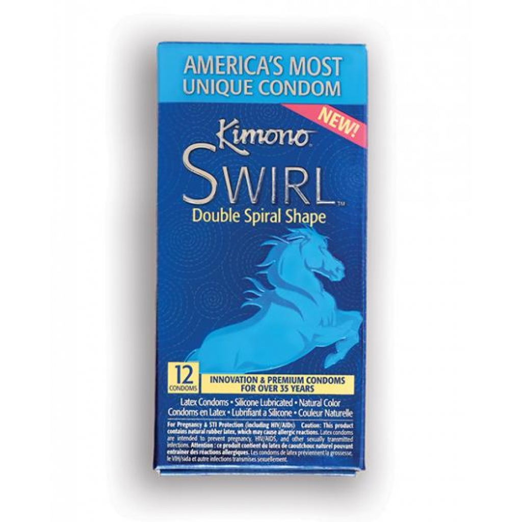 Kimono Swirl Condom - Pack Of 12 - Condoms