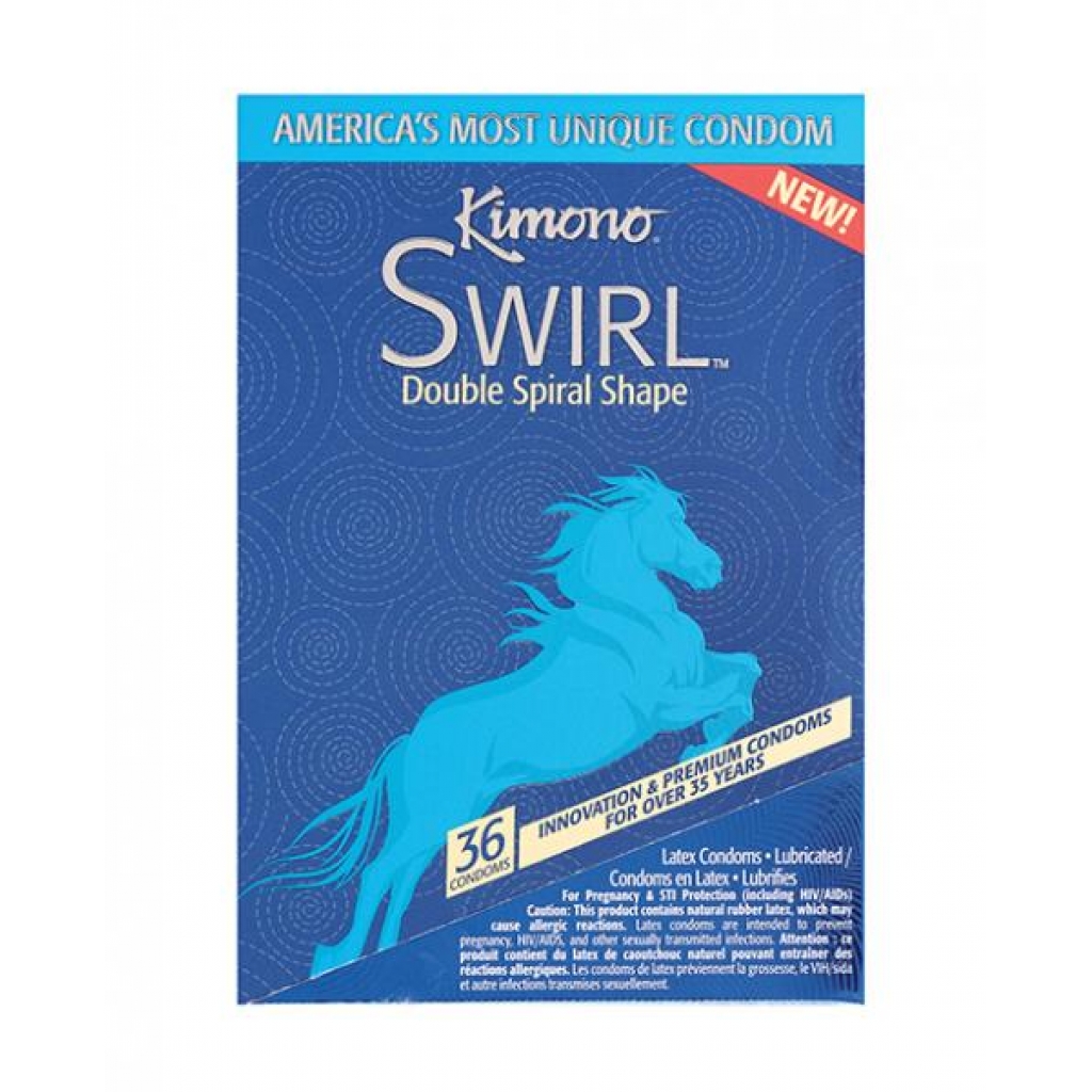 Kimono Swirl Condom  - Pack Of 36 - Condoms