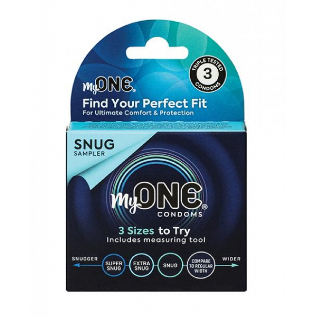 My One Snug Sampler Condoms - Pack Of 3 - Condoms