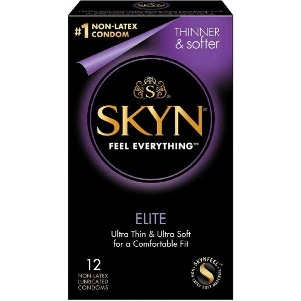 Lifestyles Skyn Elite Ultra Thin Condoms - Pack Of 12 - Condoms