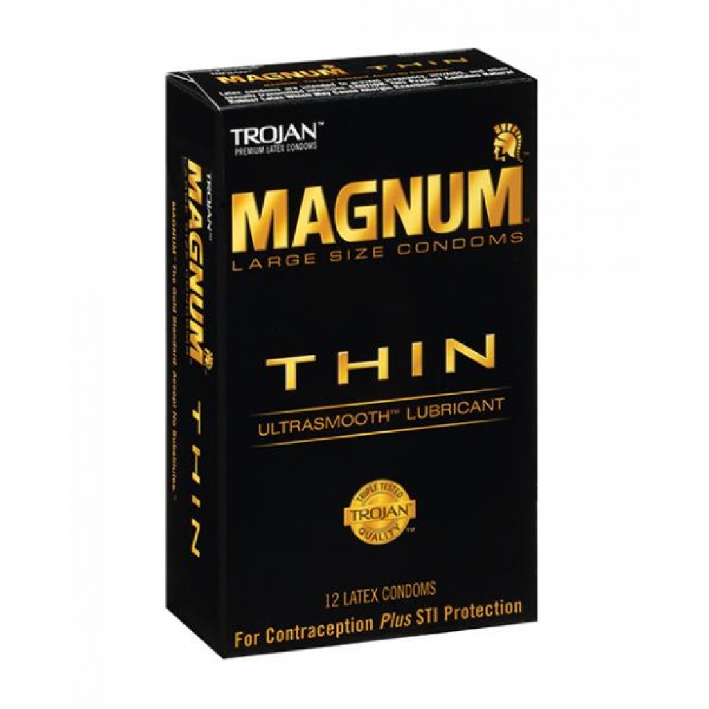 Trojan Magnum Thin Condom - Pack Of 12 - Condoms