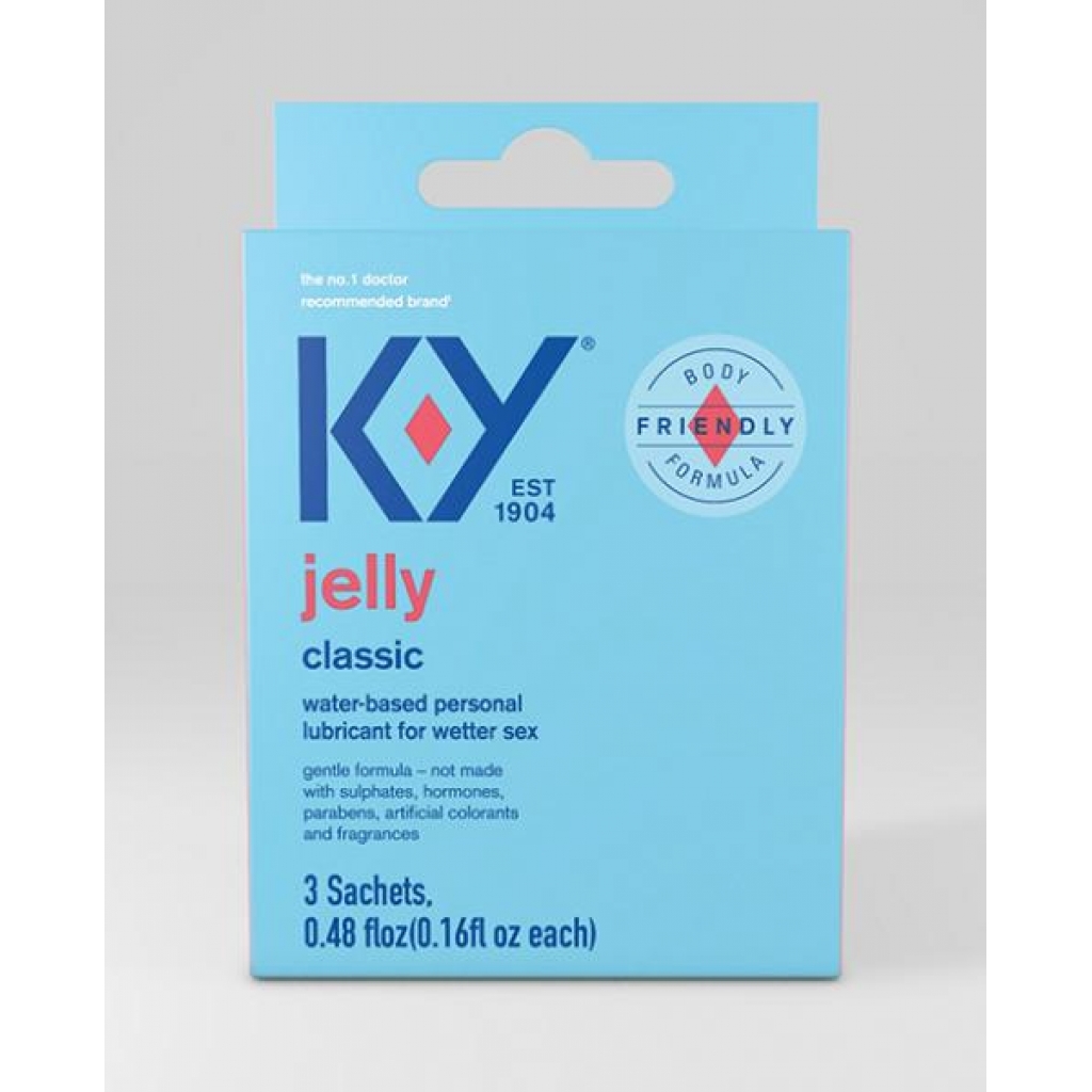 K-y Water Based Jelly Lube - Pack Of 3 Satchet - Lubricants