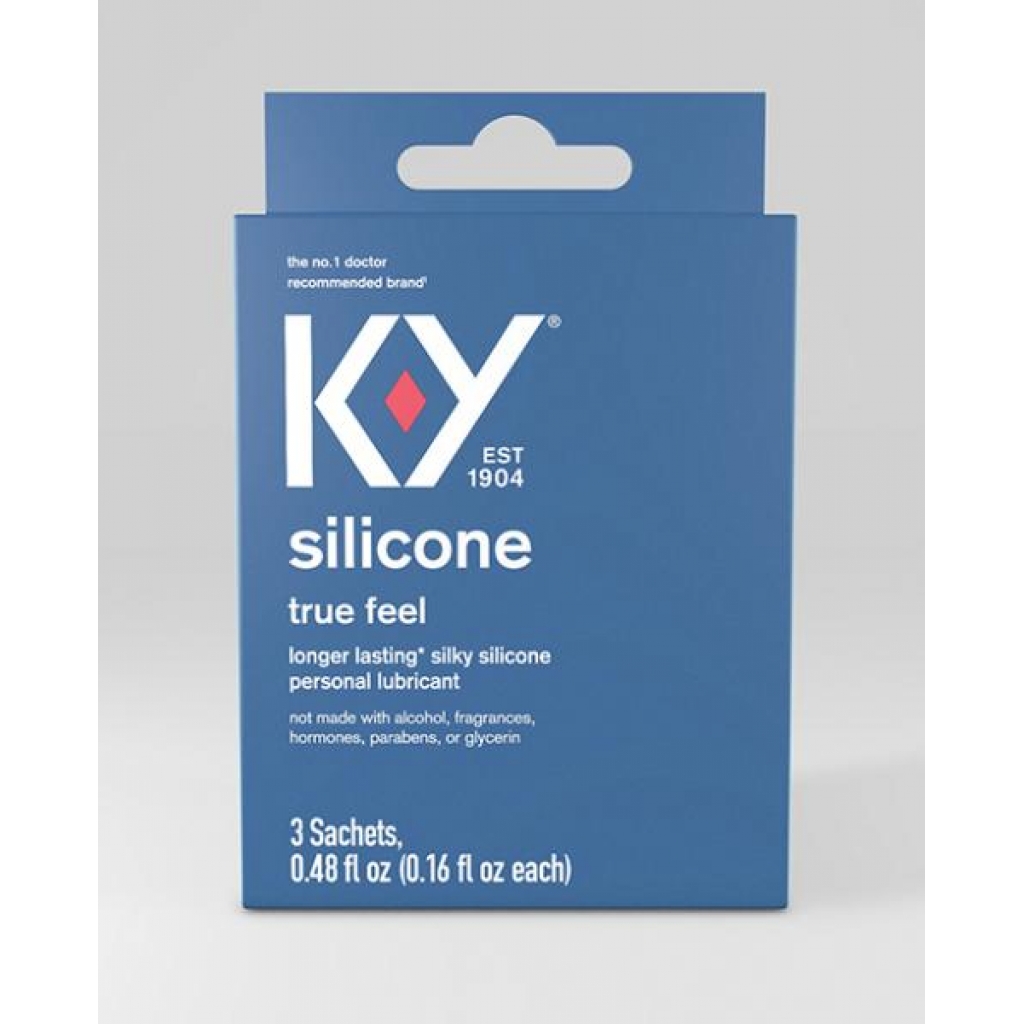 K-y Silicone True Feel Lube Pack Of 3 Satchet - Lubricants