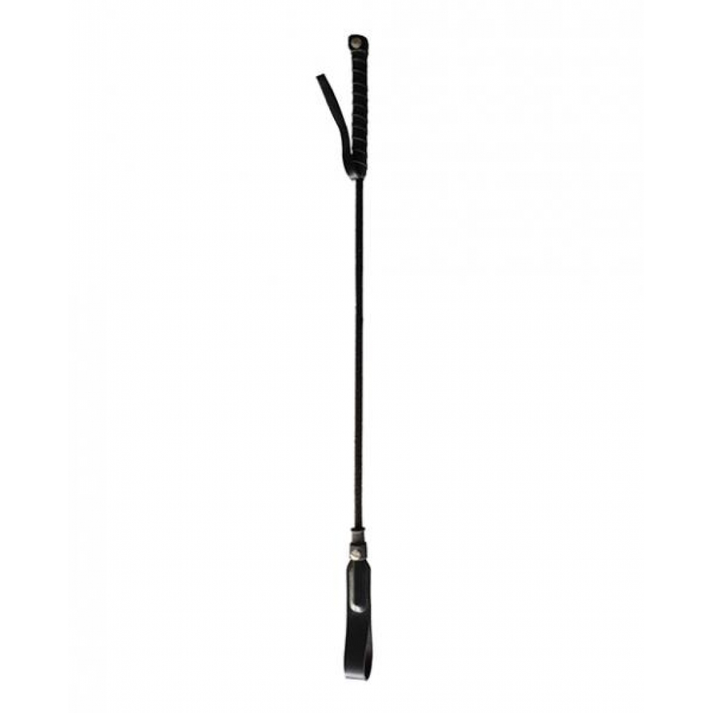 Rouge Long Riding Crop Slim Tip - Black - Crops