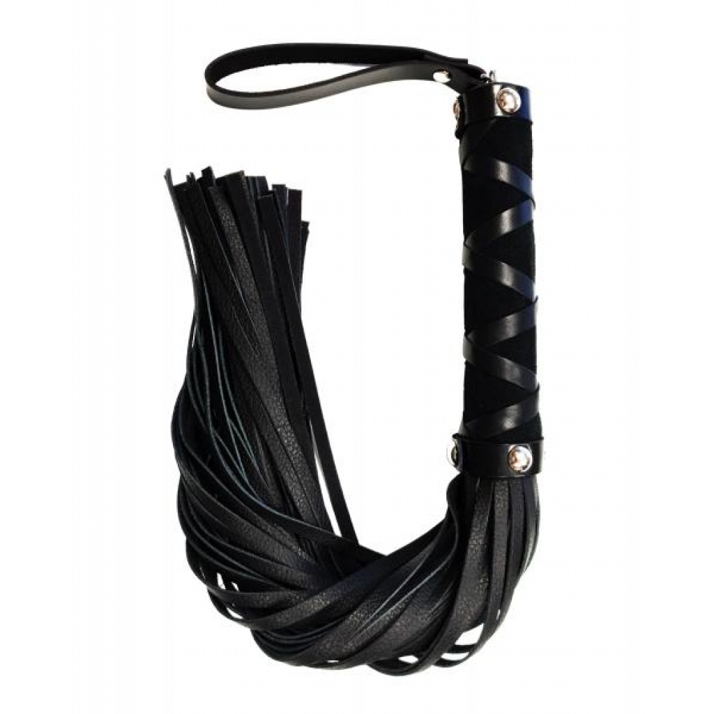 Rouge Short Leather Flogger W/studs - Floggers