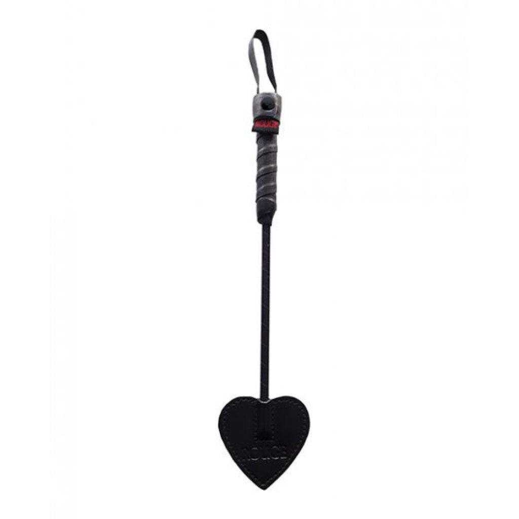 Rouge Mini Leather Spade Paddle - Black - Paddles