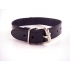 Rouge Leather O-Ring Studded Collar Black - Collars & Leashes