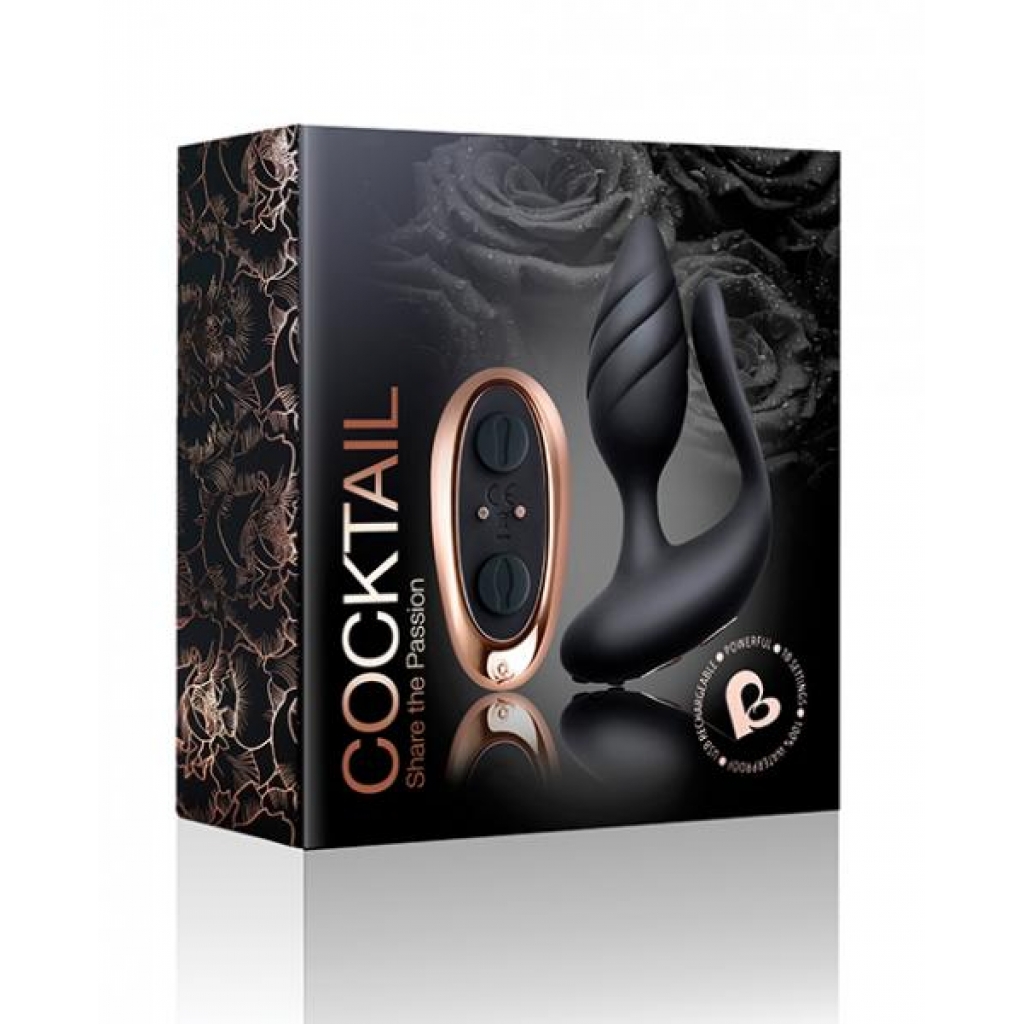 Rocks Off Cocktail - Black - Prostate Toys