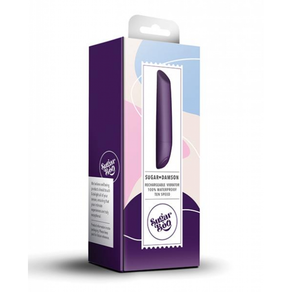 Sugarboo Sugar Damson Rechargeable Vibrator - Damson - Bullet Vibrators