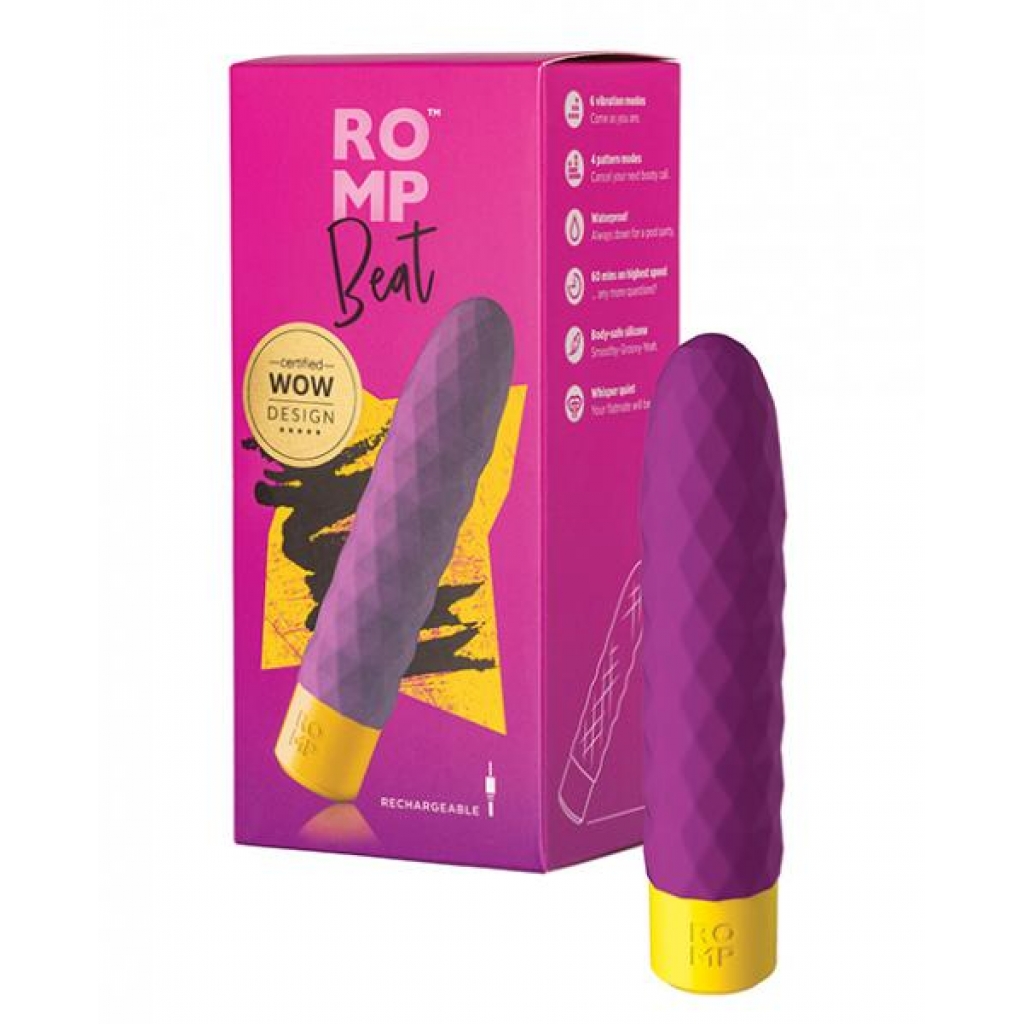 Romp Beat Bullet Vibrator - Purple - Traditional