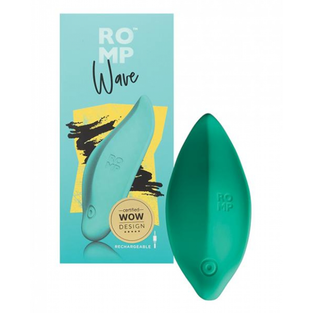 Romp Wave Lay On Vibrator - Mint - Clit Cuddlers