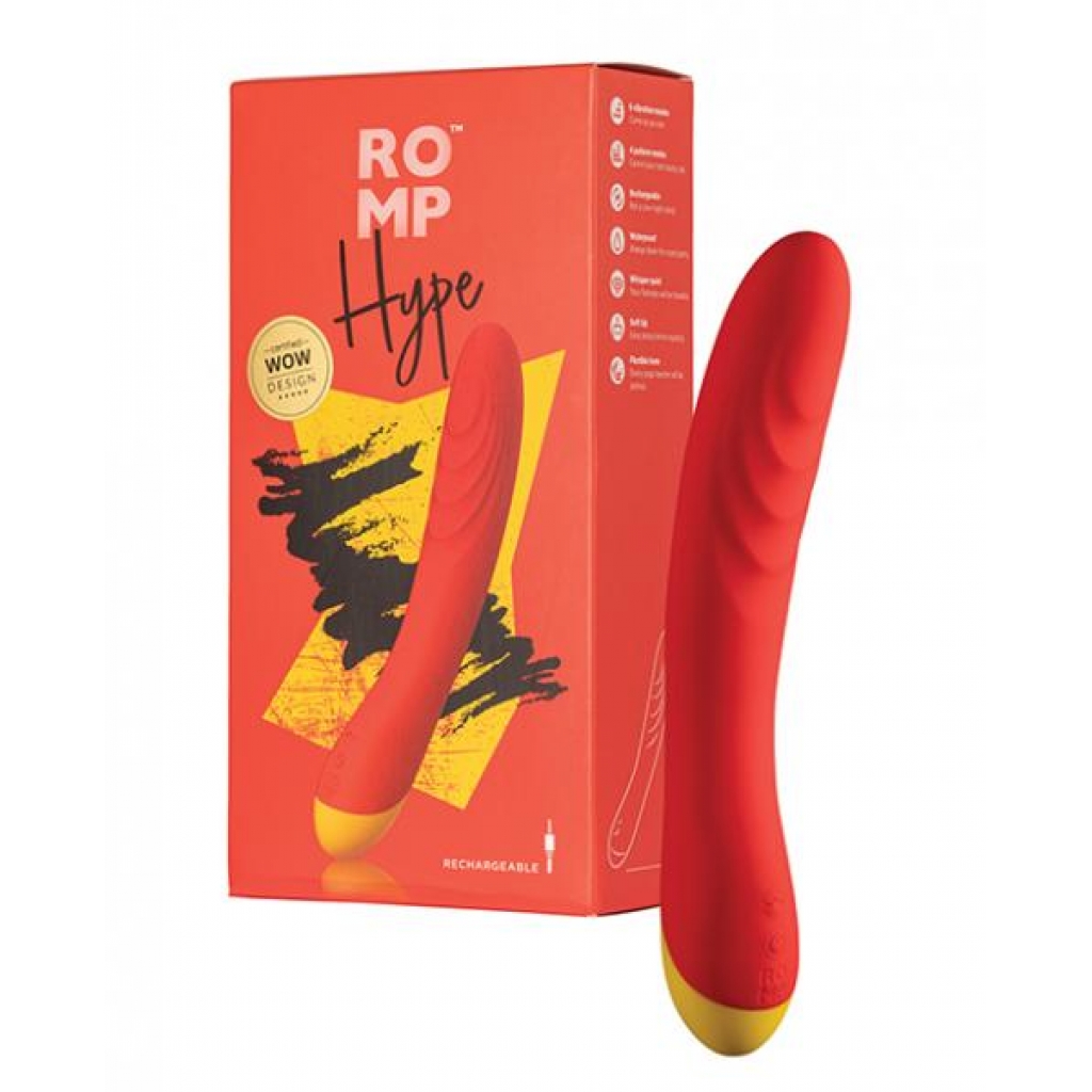 Romp Hype G Spot Vibrator - Red - G-Spot Vibrators