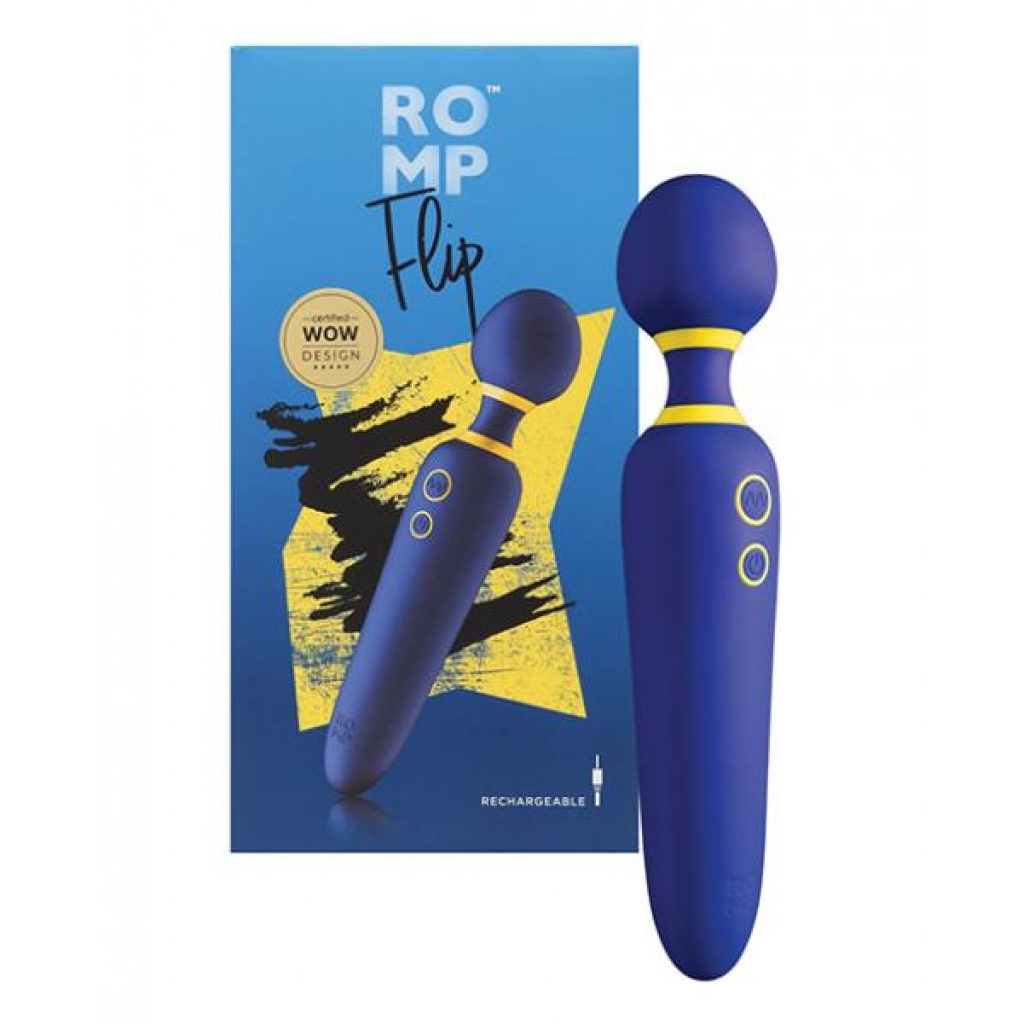 Romp Flip Wand Massager - Blue - Body Massagers