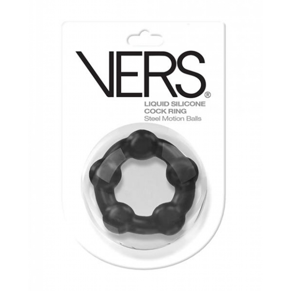 Vers Mobon Ball Cock Ring - Black - Classic Penis Rings