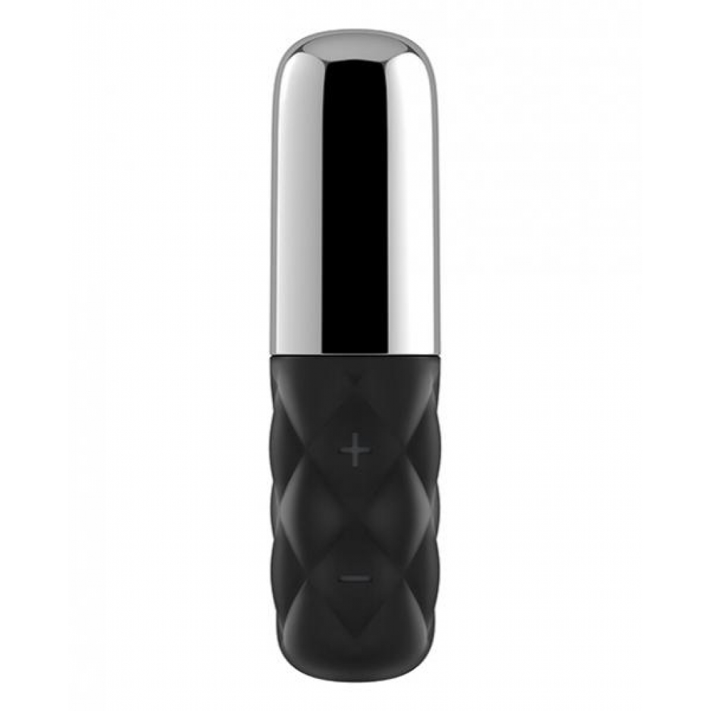 Satisfyer Mini Sparkling Darling Vibrator Black Silver - Bullet Vibrators