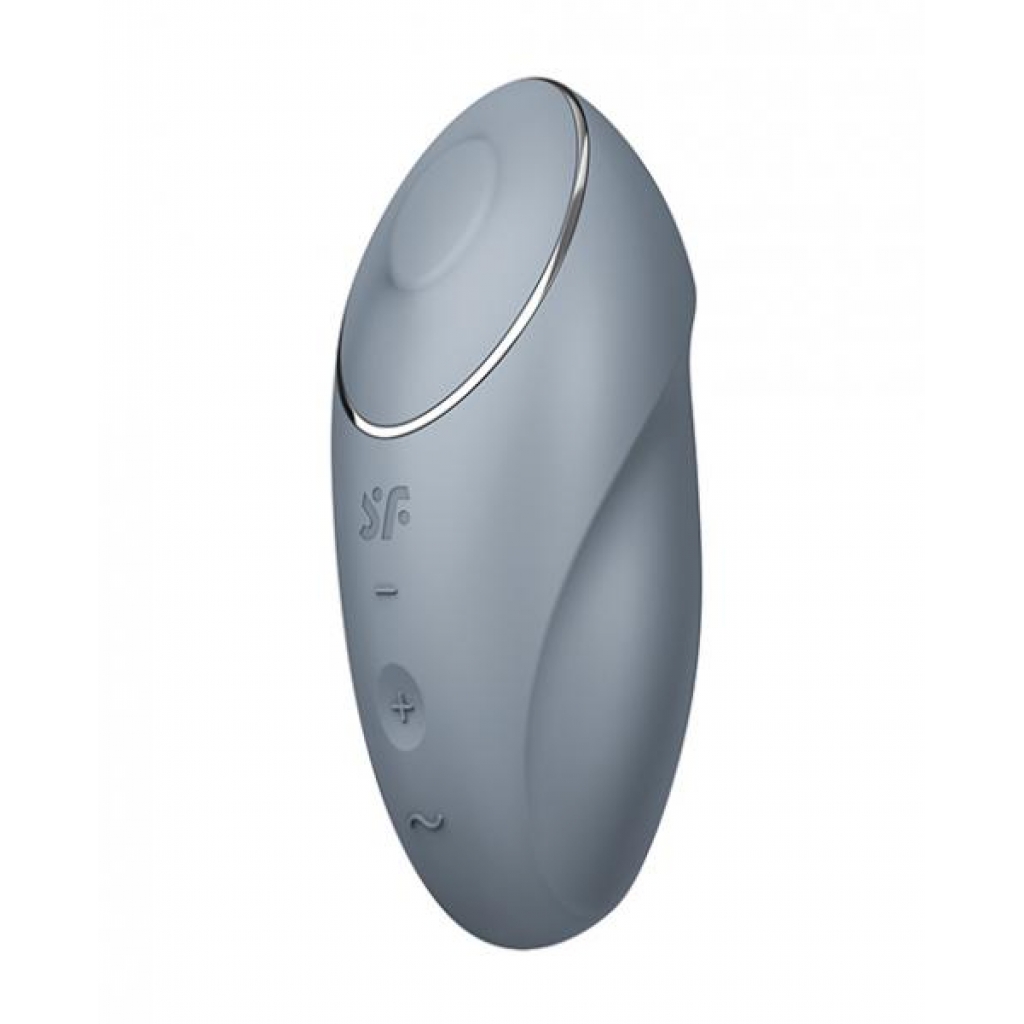 Satisfyer Tap & Climax 1 - Blue/grey - Palm Size Massagers