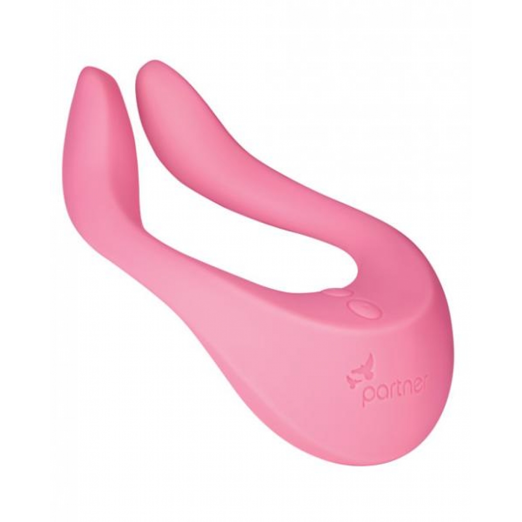 Satisfyer Partner Multifun 2 Pink Couples Vibrator - Clit Cuddlers