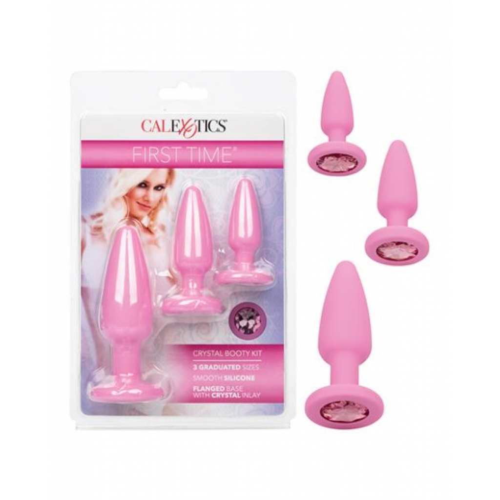 First Time Crystal Booty Kit - Pink - Anal Trainer Kits