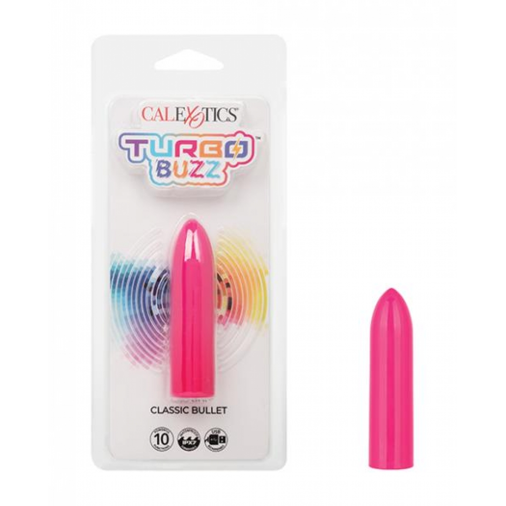 Turbo Buzz Classic Bullet Stimulator - Pink - Bullet Vibrators