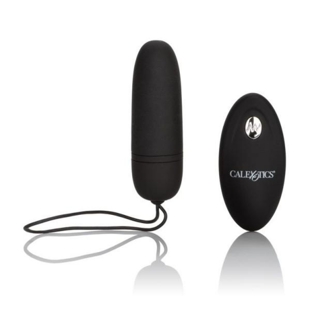 Silicone Remote Control Bullet Vibrator Black - Bullet Vibrators